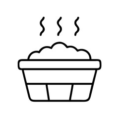 steam basket icon, steam basket line art - simple line art of steam basket, perfect for steam basket logos and icons