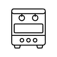 stove icon, stove line art - simple line art of stove, perfect for stove logos and icons