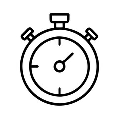 timer icon, timer line art - simple line art of timer, perfect for timer logos and icons