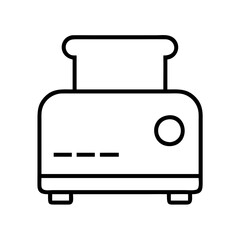 toaster icon, toaster line art - simple line art of toaster, perfect for toaster logos and icons