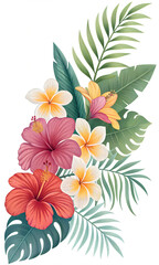 vector illustration of a tropical flower