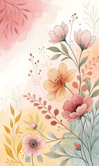 floral background with flowers