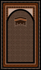 beautiful design of Muslim prayer rug. This Islamic carpet is for holly chanting and you can use at masjid in Turkey Saudi Arabia Malaysia Egypt Makkah