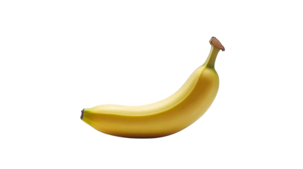 Closeup of a ripe yellow banana on textured plaid fabric, study in color and texture