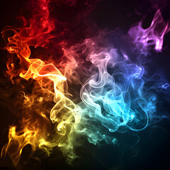 Fototapeta premium Colorful Abstract Smoke Art