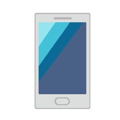 Mobile phone icon. Flat design style. Simple smart phone. Modern, minimalist, technology