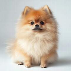 Obraz premium Adorable small dog with one big eye capturing attention with its unique look and playful, charming personality