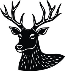 Fototapeta premium Dear head vector illustration