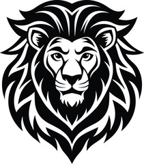 A lion head vector illustration