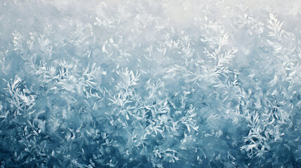 Fototapeta premium texture featuring icy blue and white brushwork resembling a frosty winter scene 