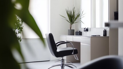 Hair restoration consultation with a specialist in a contemporary office. Featuring trust and expertise