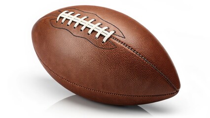 American Football 3D Render, Brown Leather, Prolate Spheroid, Gridiron, Sports Equipment, American Football, Sports Photography American Football