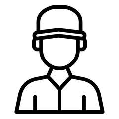 Fitness Trainer Male Vector Icon