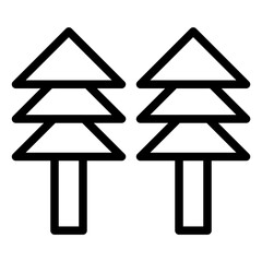 Evergreen Tree Vector Icon