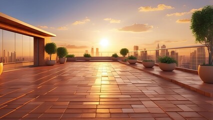 Fototapeta premium A set of solar panels mounted on an orange-tiled roof