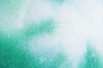 Abstract green watercolor style Japanese paper background material