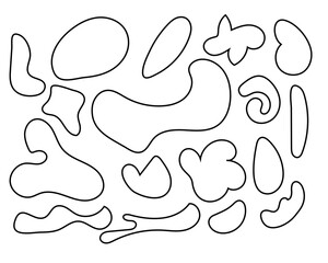 abstract organic outline shape