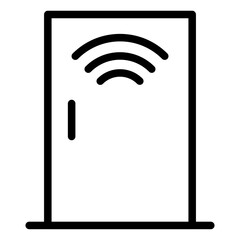 Electric Door Vector Icon