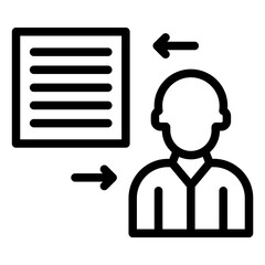 Machine to Person Vector Icon