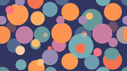 Seamless pattern with colorful circles