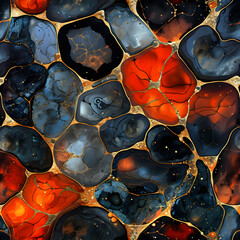 abstract blue background with bubbles