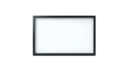 Striking black frame with clean white background, ideal for art, photos, and gallery displays