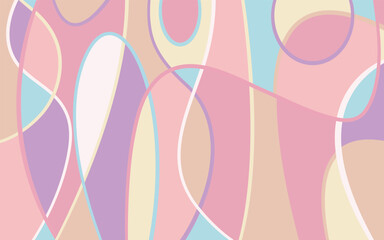 Abstract background with hand drawn doodle shapes.