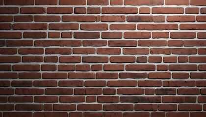 Fototapeta premium Detailed Brick Wall Texture with Reddish Bricks and Light Grout