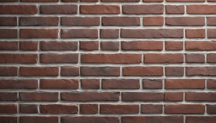 Obraz premium Detailed Brick Wall Texture with Reddish Brown Tones and White Grout