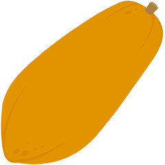 papaya icon sticker vector