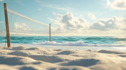 Relaxing beach scene serene shoreline digital artwork calm environment aerial view soft sand and gentle waves