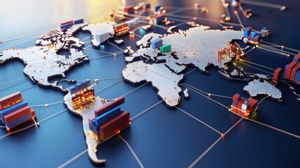 Mapping global distribution networks understanding international supply chains business landscape infographic global perspective logistics