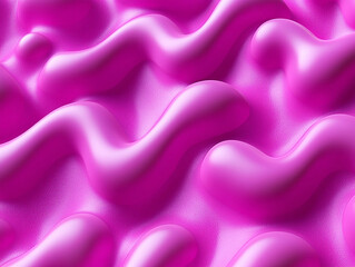 Obraz premium Abstract pink wavy texture showcasing smooth, glossy surfaces creating a vibrant visual effect