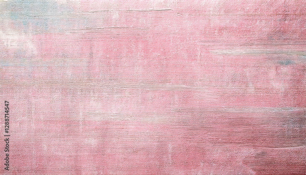 Aufkleber soft pink abstract canvas painting with subtle texture, perfect for minimalistic decor and artistic 