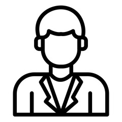 Male Professor Vector Icon