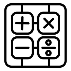 Math Symbols Vector Icon