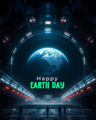 Earth Day - Planet Earth Design with Creative Backgrounds and Text – Eco-Friendly Graphics for Environmental Awareness