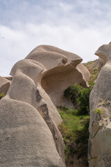 Cappadocia’s colorful rock formations, shaped by wind and water erosion, create a surreal landscape. Layers of volcanic rock reveal history, while valleys and cliffs form an awe-inspiring natural wond