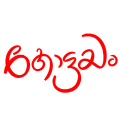 Malayalam Calligraphy letter style translated by: Kottayam district name of Kerala state.
