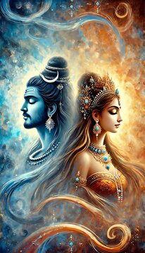 Lord Shiva and Mata Parvati 