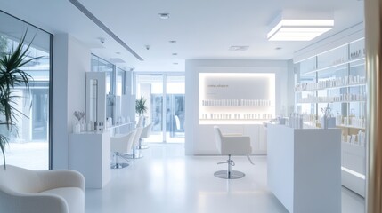 Hair restoration procedure in a bright beauty center. Featuring rejuvenating treatments and expert regrowth solutions