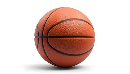 Fototapeta premium basketball 3d rendered isolated in white background