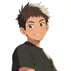 Fototapeta premium アニメ調の美青年の切り抜き用素材