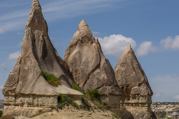 Cappadocia’s colorful rock formations, shaped by wind and water erosion, create a surreal landscape. Layers of volcanic rock reveal history, while valleys and cliffs form an awe-inspiring natural wond