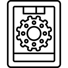 Mobile Setting Icon Vector Element
