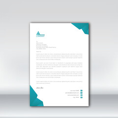 Letterhead design template for business. Simple and fist class letterhead design. Print for ready free download.