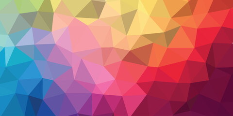 Low polygonal background gradient color