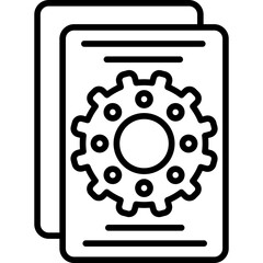 Page Setting Icon Vector Element