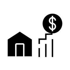 Real Estate Investment icon Design