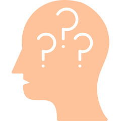 Insightful Questioning Icon Vector Element